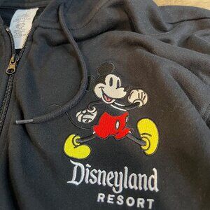Disneyland Resort Mickey Mouse Black Zip Hoodie Size 3X